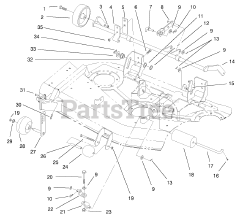 Toro 78253 - Toro 52" Side-Discharge Mower Deck for 260 Series Tractors (SN: 200000001 - 200999999) (2000)