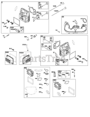 Briggs & Stratton 40N777-0024-B1 - Briggs & Stratton Vertical Engine Cylinder Head Group