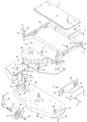 Gravely 888007 - Gravely 50" Fab Deck for Pro-Walk Mower (SN: 000102 & Above)