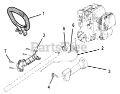 Homelite UT-20003 - Homelite String Trimmer Handle Assembly