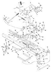 Murray 40530x92A - Murray 40" Lawn Tractor (1997) Mower Housing Suspension