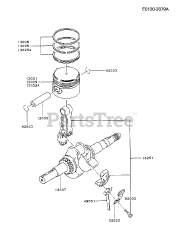 Kawasaki FA076D-CS09 - Kawasaki Engine PISTON/CRANKSHAFT