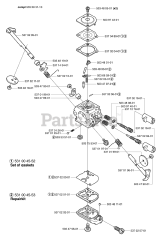 Husqvarna 326 HS 75 X - Husqvarna Hedge Trimmer (2002-01) Carburetor Parts Zama C1Q-EL 14