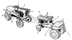 Simplicity 727 (990489) - Simplicity Broadmoor Lawn Tractor, 7hp