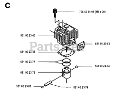 Husqvarna 125 E - Husqvarna Handheld Edger (Original) CYLINDER PISTON