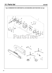 RedMax G 3100 T - RedMax Chainsaw (SN: 723010001 & Above) (2007-12)