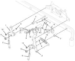 Gravely 992255 (Pro-Turn 272) - Gravely Pro-Turn 72" Zero-Turn Mower (SN: 040000 - 040999) Deck Lift - Right Hand