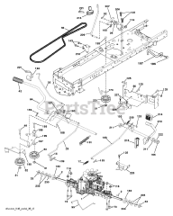 Husqvarna YTH 26V54 (960430111-04) - Husqvarna 54" Yard Tractor (2012-08) DRIVE