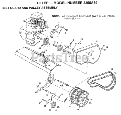 Electrolux/AYP 3355 A89 - Electrolux/AYP Tiller (1998)