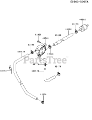 Kawasaki FS481V-AS58 - Kawasaki Engine FUEL-TANK/FUEL-VALVE