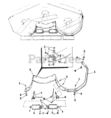 Simplicity 990670 - Simplicity 42" Mower Deck MOWER UNDERSIDE