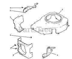 Toro 72062 (264-6) - Toro Yard Tractor (SN: 049000001 - 049999999) (1994) Blower Housing Baffles