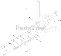 Toro 74271 (Z 550) - Toro 52" Z Master Zero-Turn Mower, Side-Discharge Deck (SN: 280000001 - 280999999) (2008) LH Motion Control Assembly No. 109-3906