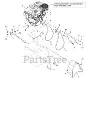 Ariens 921076 (PB 28) - Ariens 28" Power Brush, Ariens AX 212cc engine (SN: 000101 & Above)