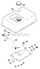 Kohler M8-301509 - Kohler Magnum Engine, Basic Version, 8hp, 6kW Fuel Tank (Top Tank) TP-2201-C