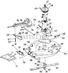 MTD 190-795-000 - MTD Mower Deck Assembly Only (1989)