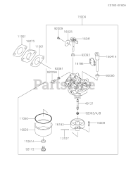 Kawasaki FJ180V-AM98 - Kawasaki Engine CARBURETOR