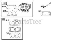 Briggs & Stratton 613377-0001-E1 - Briggs & Stratton Horizontal Engine Carburetor Group