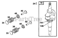Briggs & Stratton 12C802-2320-E1 - Briggs & Stratton Vertical Engine Crankshaft