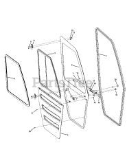 Cub Cadet 39A70027 (39A70027100) - Cub Cadet Utility Vehicle Hard Door Assembly att Right Door Assembly