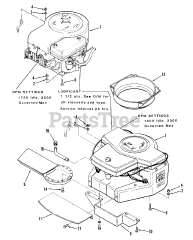 Toro D2-113701 (LT-1136) - Toro Lawn Tractor (1983) Engine