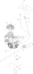 Toro 39514 - Toro 24" Stand-On Aerator (SN: 415300000 - 416399999) Engine Assembly