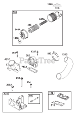 Briggs & Stratton 611477-0124-J1 - Briggs & Stratton Horizontal Engine
