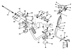 Echo SRM-400 BE - Echo String Trimmer Driveshaft, Handles, Ignition Switch, Throttle