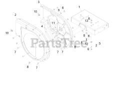 Cub Cadet CS 3310 (24A-424M709) - Cub Cadet Chipper/Shredder (2016) Flail Housing &amp; Frame