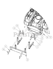 Cub Cadet 59A30023 (59A30023150) - Cub Cadet Power Assist Triple Bagger Grass Catcher Mount