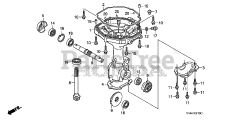 Honda F220 K1 AT2 (FAAJ) - Honda 21" Tiller, Made in Japan (SN: FAAJ-3800001 - FAAJ-3809999) REDUCTION CASE
