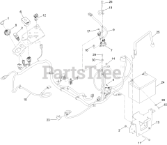 Toro 74465 (HD 2000) - Toro 48" Titan Zero-Turn Mower (SN: 400000000 - 403350971) Electrical Assembly