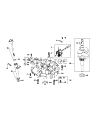 MTD 5P70M0C - MTD Engine 5P70M0C Crankshaft &amp; Crankcase Cover