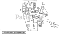 Briggs & Stratton 191707-2425-01 - Briggs & Stratton Vertical Engine Carburetor Assembly