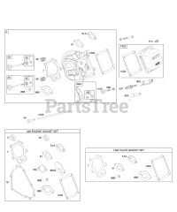 Briggs & Stratton 201417-0163-E9 - Briggs & Stratton Horizontal Engine Cylinder Head, Gasket Set - Engine, Gasket Set - Valve, Valves