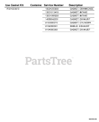 Echo EDR-260 - Echo Reversible Engine Drill (SN: E01807001001 - E01807999999) P021003970 Gasket Kit