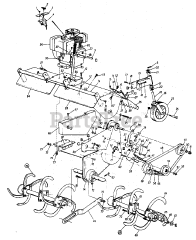 Cub Cadet 400 (195-400-100) - Cub Cadet 8hp Rear Tiller Attachment (1985) Parts
