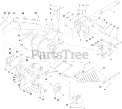 Toro 23208 G (STX-26) - Toro Stump Grinder (SN: 316000001 - 316999999) (2016) Frame and Cutter Wheel Assembly