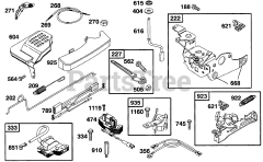 Briggs & Stratton 12C802-2320-E1 - Briggs & Stratton Vertical Engine Controls, Elect, Brake