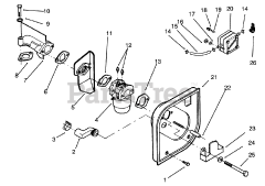 Toro 72041 (244-H) - Toro Yard Tractor (SN: 039000001 - 039999999) (1993) Carburetor And Fuel Pump