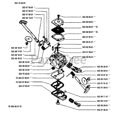 Husqvarna 40 - Husqvarna Chainsaw (1995-06) Carburetor Parts