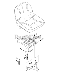 Murray M 200-46 (RZT-46) (17ADCACT058) - Murray Select 46" Zero-Turn Mower (2015) Seat Adjustment