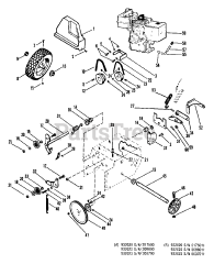 Ariens 932019 (ST 3520) - Ariens 20" Snow Blower, 3.5hp Tecumseh (SN: 000101 & Above)