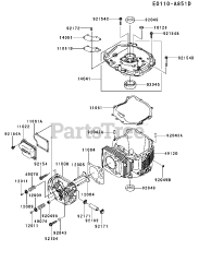 Kawasaki FJ180V-AM95 - Kawasaki Engine CYLINDER/CRANKCASE