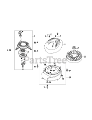 Troy-Bilt 5P65MU - Troy-Bilt Engine 5P65MU Flywheel &amp; Shroud