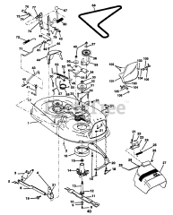 Husqvarna LT 125 (954002711-B) - Husqvarna Lawn Tractor (1995-01) Mower Deck