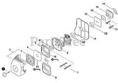 Echo PPF-280 - Echo Pole Saw (SN: E09511001001 - E09511999999) Intake S/N: E09511001641-E09511999999