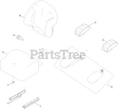 Toro 72955 (5000) - Toro 52" Z Master Zero-Turn Mower, Side-Discharge Deck (SN: 414121590 - 414999999) Seat Assembly No. 147-4983
