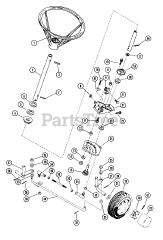 Ariens 925009 - Ariens Emperor 38" Rear-Engine Rider, 8hp Tecumseh (SN: 000001 - 000500) Steering Assembly