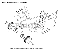 Electrolux/AYP 8929 - Electrolux/AYP Tiller WHEEL, DEPTH STAKE ASSY